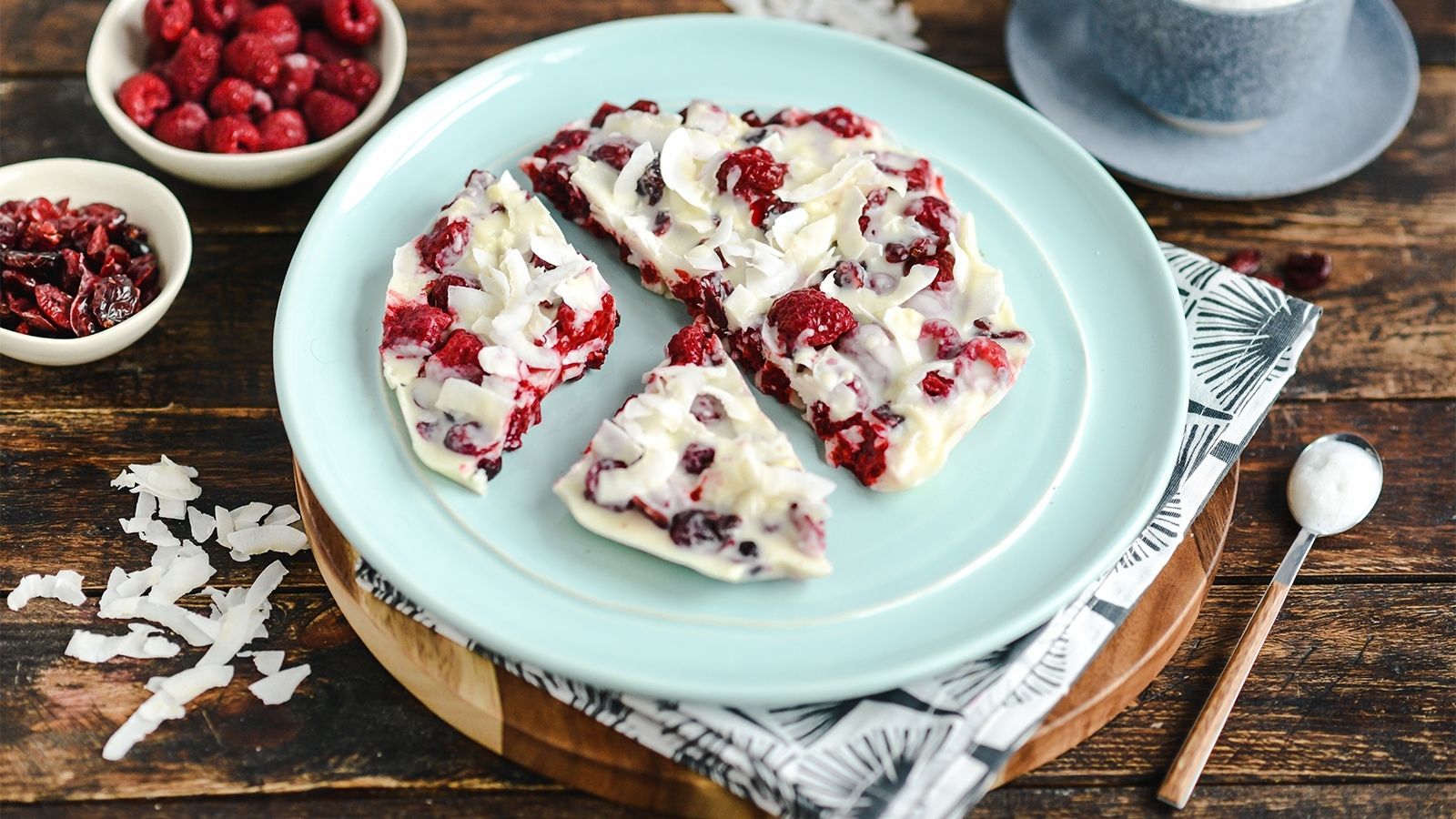 Blok czekoladowy z żurawiną