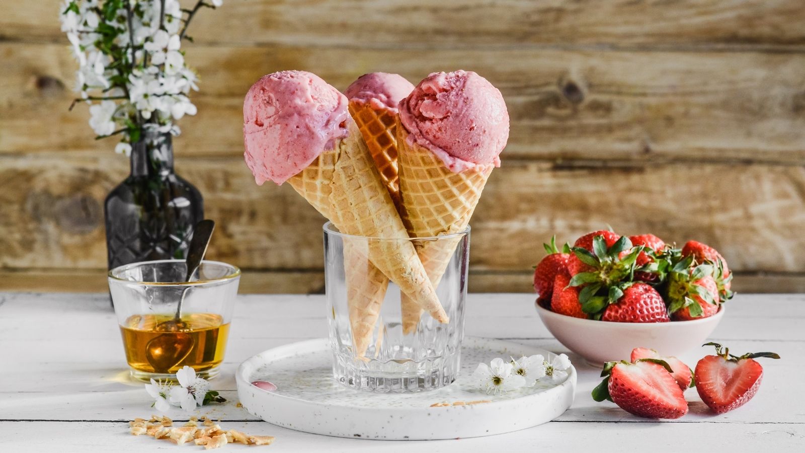 Fit lody truskawkowe bez cukru