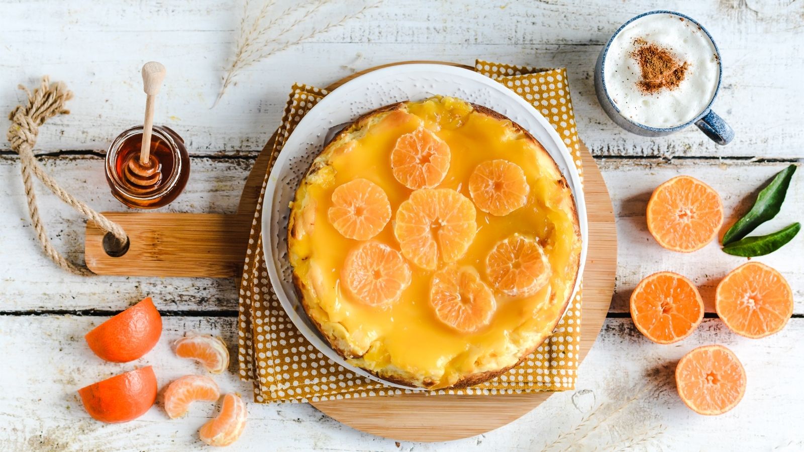 Lekki sernik mandarynkowy