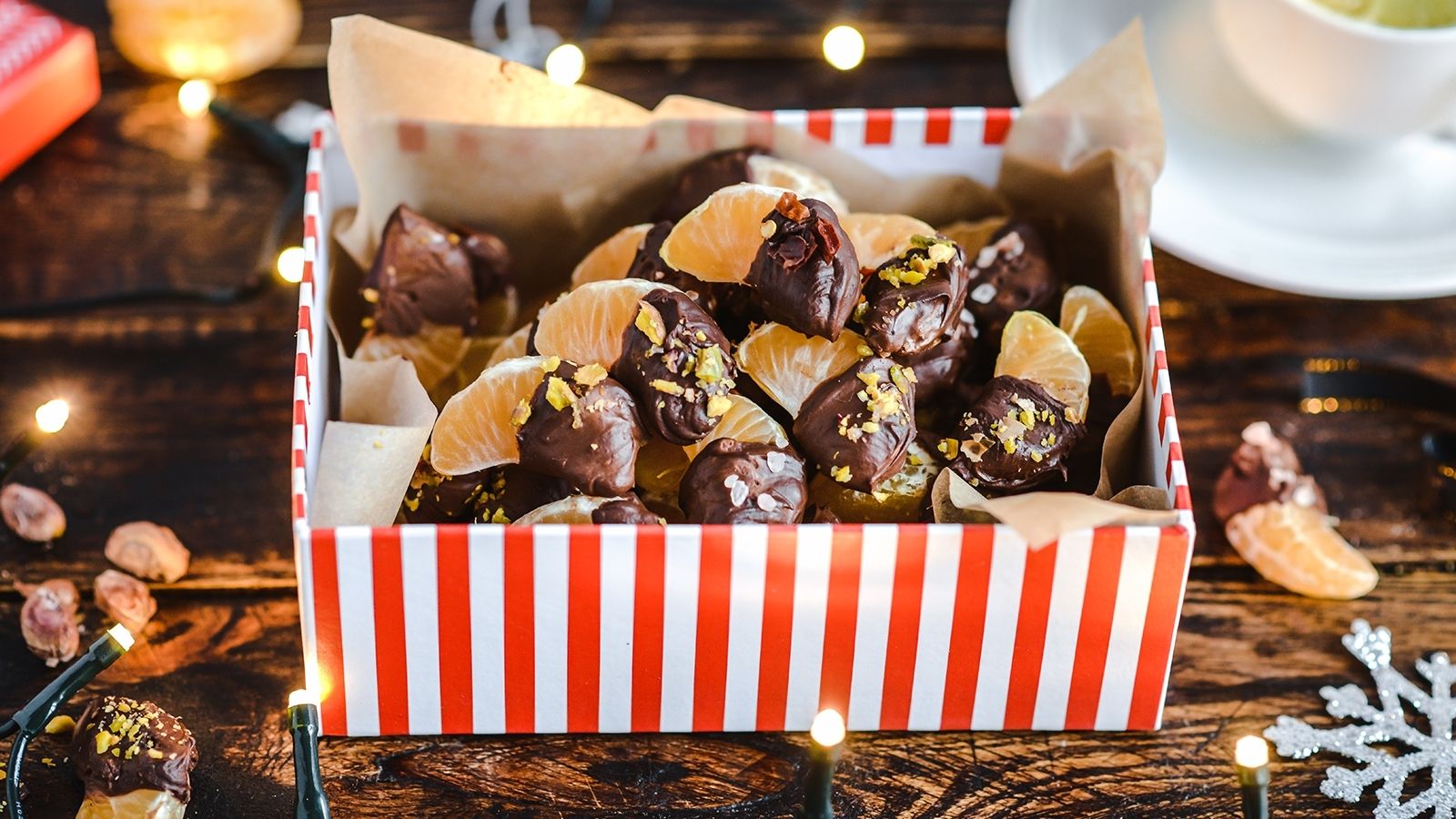 Mandarynki z chili i gorzką czekoladą