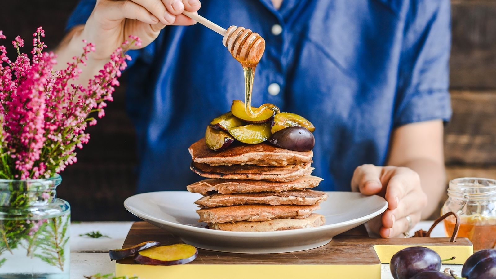 Pełnoziarniste placuszki z owocami