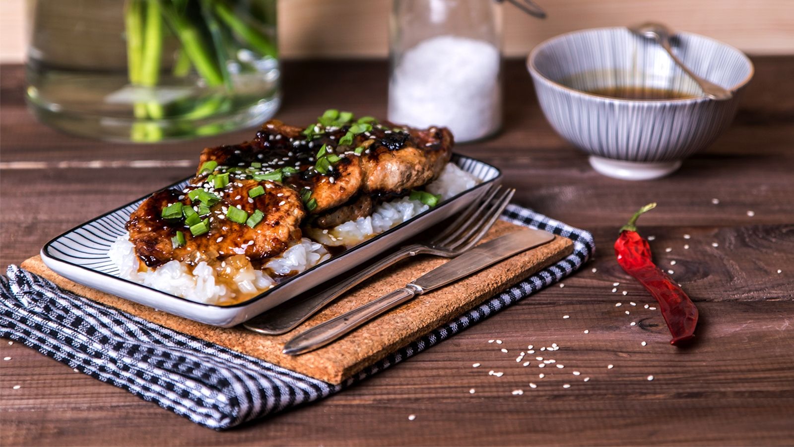 Schab w miodzie i sezamie