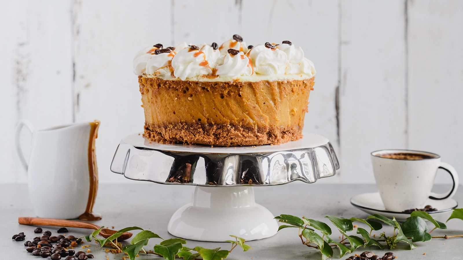 Sernik dyniowy o smaku kawowym