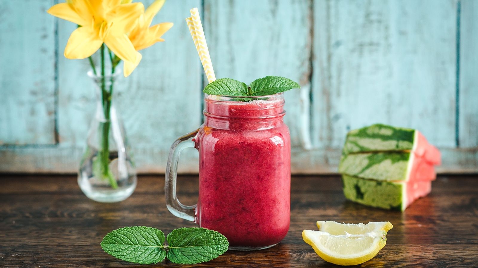 Smoothie arbuzowo- wiśniowe