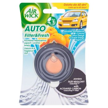 Air Wick Auto Filter & Fresh Odświeżacz powietrza soczysta pomarańcza z cytryną 3 ml