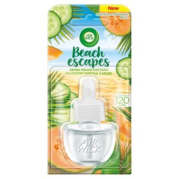 Air Wick Beach Escapes Wkład do elektrycznego odświeżacza powietrza melonowy koktajl z Aruby 19 ml