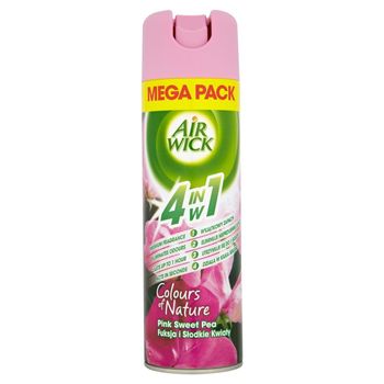 Air Wick Colours of Nature 4w1 Odświeżacz powietrza fuksja i słodkie kwiaty 500 ml