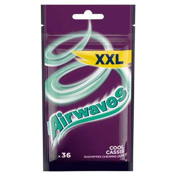 Airwaves Cool Cassis XXL Bezcukrowa guma do żucia 50 g (36 sztuk)