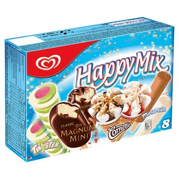 Algida Happy Mix Lody 530 ml (8 sztuk)