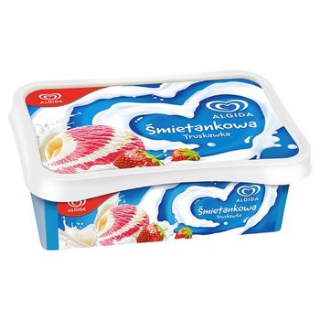 Algida Śmietankowa Truskawka Lody 1000 ml
