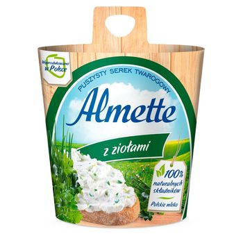 Almette Puszysty serek twarogowy z ziołami 150 g