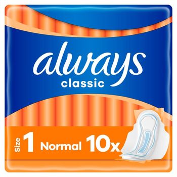 Always Podpaski ze skrzydełkami Classic Normal (rozmiar 1) x10