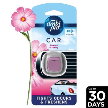Ambi Pur Car Flowers & Spring Samochodowy odświeżacz powietrza, klips, 1 sztuka