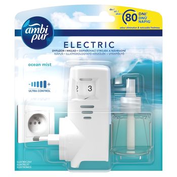 Ambi Pur z zestawem startowym do elektrycznego odświeżacza powietrza Ambi Pur Ocean, 20ml