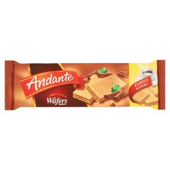 Andante Wafle przekładane nadzieniem o smaku kakaowo-czekoladowym 130 g