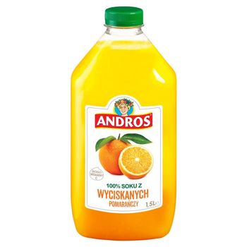 Andros 100 % soku z wyciskanych pomarańczy 1,5 l