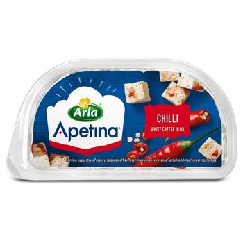 Arla Apetina Ser biały typu śródziemnomorskiego w zalewie olejowej z chili 100 g