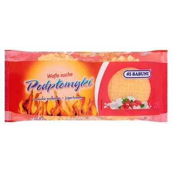 As-Babuni Wafle suche podpłomyki o smaku malinowo-jogurtowym 145 g
