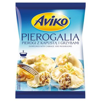 Aviko Pierogalia Pierogi z kapustą i grzybami 450 g (14 sztuk)