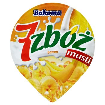 Bakoma 7 zbóż musli banan Jogurt 200 g