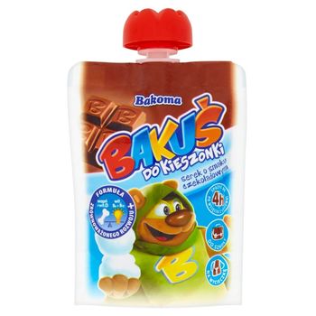 Bakoma Bakuś do kieszonki Serek o smaku czekoladowym 80 g