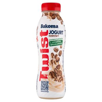 Bakoma Twist Jogurt kawowy 370 g