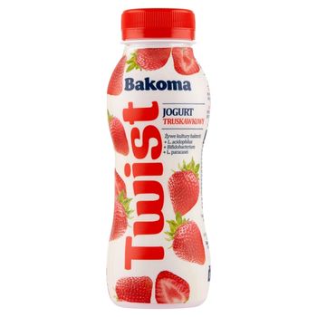 Bakoma Twist Jogurt truskawkowy 250 g