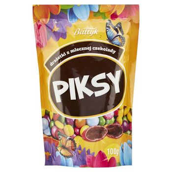 Baltyk Piksy Drażetki z mlecznej czekolady 100 g