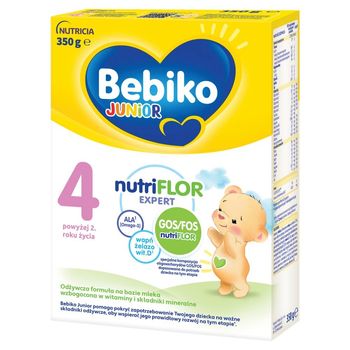 Bebiko Junior 4 Odżywcza formuła na bazie mleka dla małych dzieci powyżej 2. roku życia 350 g