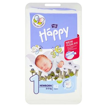 Bella Baby Happy Pieluszki jednorazowe 1 newborn 2-5 kg 42 sztuki