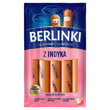 Berlinki Parówki z indyka 250 g