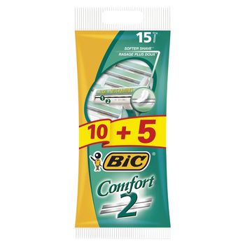 BiC 2 Comfort Maszynki do golenia 15 sztuk