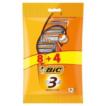 BiC 3 Sensitive Maszynki do golenia 12 sztuk