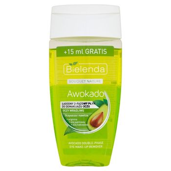 Bielenda Bouquet Nature Awokado Łagodny 2-fazowy płyn do demakijażu oczu 140 ml