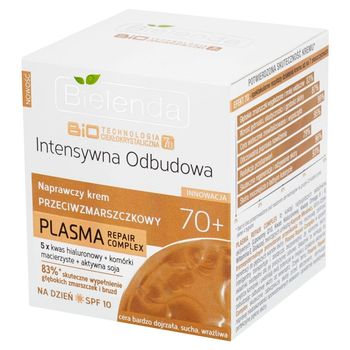 Bielenda Intensywna Odbudowa 70+ Naprawczy krem przeciwzmarszczkowy na dzień SPF 10 50 ml