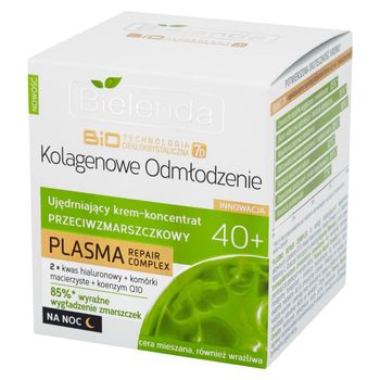 Bielenda Kolagenowe Odmłodzenie 40+ Ujędrniający krem-koncentrat przeciwzmarszczkowy na noc 50 ml