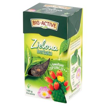 Big-Active Herbata zielona z kawałkami opuncji liściasta 100 g