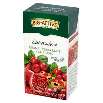 Big-Active Express Yourself żurawina granat yerba mate i guarana Herbatka 45 g (20 torebek)