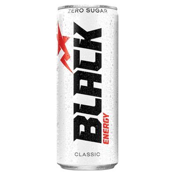 Black Energy Zero Sugar Classic Gazowany napój energetyzujący 250 ml