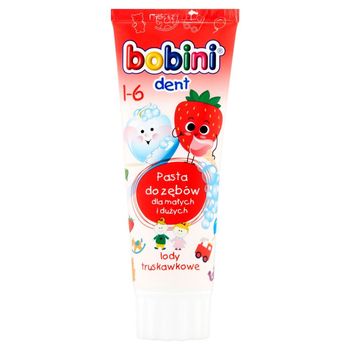 Bobini Dent Pasta do zębów lody truskawkowe 1-6 75 ml