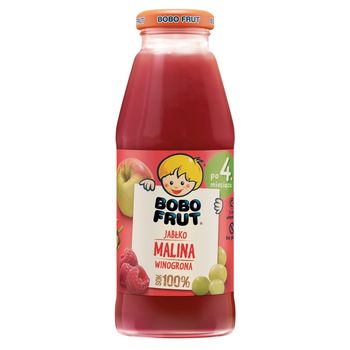 Bobo Frut Sok 100% jabłko malina winogrona dla niemowląt po 4. miesiącu 300 ml
