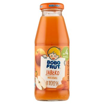 Bobo Frut Sok 100% jabłko marchewka po 4. miesiącu 300 ml