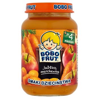 Bobo Frut Smaki Dzieciństwa Jabłko marchewka po 4 miesiącu 185 g