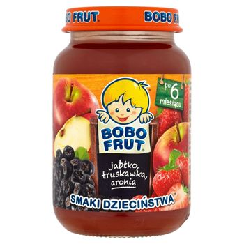 Bobo Frut Smaki Dzieciństwa Jabłko truskawka aronia po 6 miesiącu 185 g
