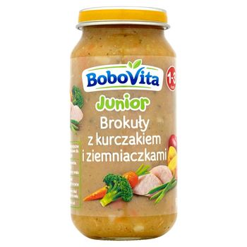BoboVita Junior Brokuły z kurczakiem i ziemniaczkami 1-3 lata 250 g