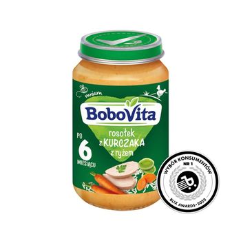 BoboVita Rosołek z kurczaka z ryżem po 6 miesiącu 190 g