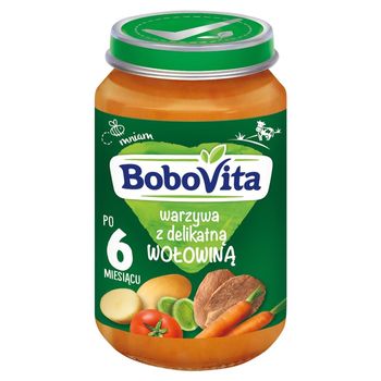 BoboVita Warzywa z delikatną wołowiną po 6 miesiącu 190 g