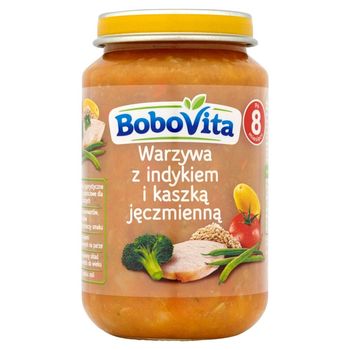BoboVita Warzywa z indykiem i kaszką jęczmienną po 8 miesiącu 190 g