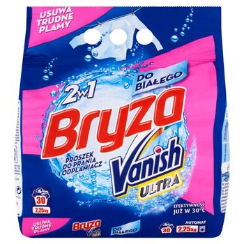 Bryza Vanish Ultra 2w1 do białego Proszek do prania i odplamiacz 2,25 kg