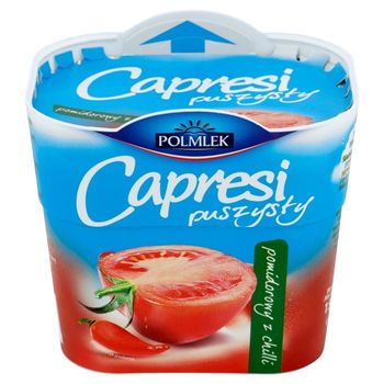 Polmlek Capresi puszysty pomidorowy z chilli Serek twarogowy 150 g